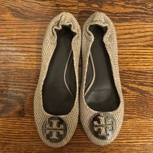 Tory Burch snakeskin flats